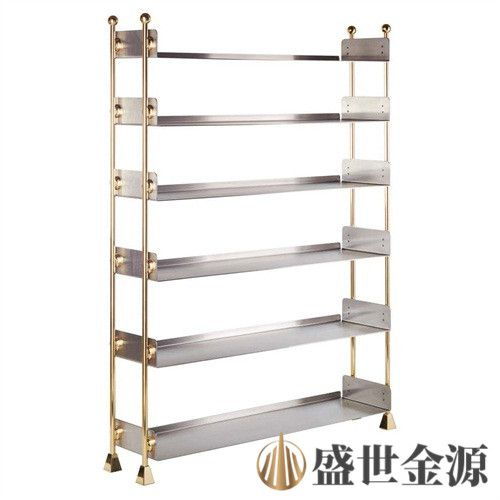 惠州定制商場鈦金拉絲不銹鋼展示架