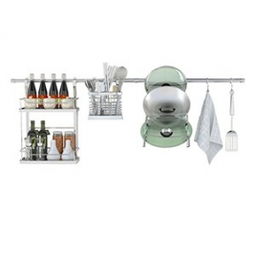 心家宜304不銹鋼廚房掛架套裝 高效收納，品質(zhì)生活